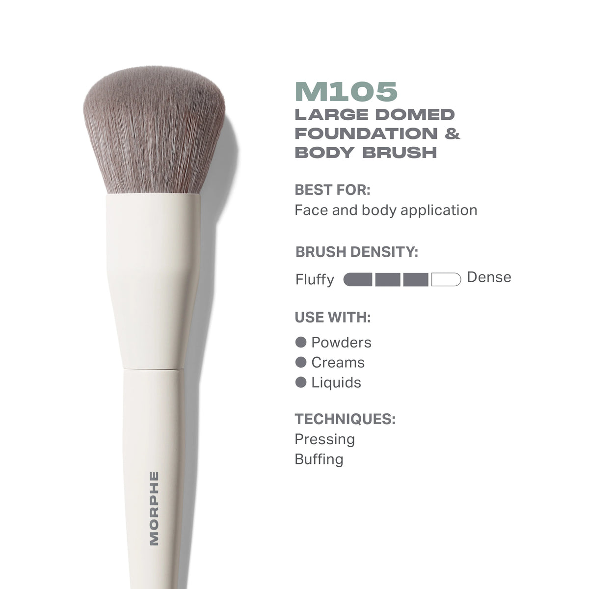 M105 Large Domed Foundation & Body Brush